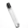 100 sztuk / partia 10ml butelek perfum Clearthick szklane butelki rozpylające z atomizer aluminiowy Pusta kosmetyczka do użytku z podróży