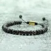 Beaded, Strands 100% Natural Imperial Stone Armband för män Kvinnlig handgjord flätad sträng Justerbar Braclet Charm Smycken Nuvarande älskare