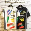 LIFENWENNA Summer Street Fashon T Shirt Men Casual O Neck Cotton Men's Short Sleeve T Shirt Graffiti Hip Hop Top Tees Shirts 5XL 210528