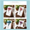 Carte Evento Forniture festive Giardino domestico 1 Pz Compleanno Fiori secchi Inviti Cartoline Festa di nozze Festival Biglietto d'auguri 1 Drop Deliv