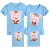 Correspondência de roupas do ano Mouse Família olhar para o pai mãe e eu pai mãe filha filho filho de algodão de Natal 210417