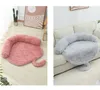 Tapis de lit doux pour chien en peluche moelleux pour protection de meubles avec housse lavable amovible pour grand moyen petit chien et chat cadeau de Noël
