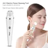 USB Rechargeable Electric Silicone Nettoying Brush Sonic Face Roller Massager Blackhead Remover Pores Cleaner Washing 220222