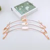 250pcs Rose Gold Metal Clothes Hanger with Clothespins Clips Bra Underwear Lingerie Panties Drying Rack Hanger