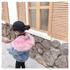 Daunenmantel Winter Baby Mädchen warme dicke Jeansjacke Fell Kapuze Kleinkind Oberbekleidung Baumwolle Kinder Parka Kinder winddicht