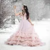 Sweetheart bloemen prom jurken voor zwangere vrouwen tule plooi avondjurk mouwloze moederschap jurken voor fotoshoot