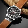 Top Merk Luxe Curren Herenhorloge Mode Lederen Quartz Polshorloges Casual Business Male Clock Montre Homme Relogio Masculino 210517