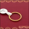結婚指輪ジュエリーコース版のシンプルボニーノットテールメッキ18Kローズゴールドマフアジョイントレディースジュエリースモールリング卸売ドロップDeliv