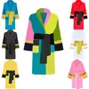 7 couleurs pyjamas Robes de nuit pour hommes peignoir en coton classique marque noire vêtements de nuit kimono robe de bain chaude vêtements de maison peignoirs unisexes klw1739