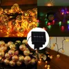 5 m 7m Marokkaanse metalen bal 20/30/50 LED Solar String Light Outdoor Kerst Fairy Lamp Tuin Decor - Warm White 50led