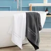 Serviette de bain en coton pur pour adulte, haut de gamme, broderie unie, longues fibres, achat en groupe, cadeau, personnalisation