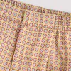 Женщины старинные цветочные геометрические шорты шорты дамы Pocket повседневная тонкие шорты шикарные эластичные талии Pantalone Cortos P625 210714