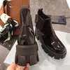 100% leer 2021 designer luxe dameslaarzen Martin veterschoen Western Snow veelzijdige mode dikke zolen korte buis maat 35-41