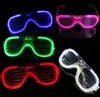 LED Lichtgevende bril Buddy Blinds Party Dance Activities Bar Muziek Festival Cheer Props Flashing BrilTACKLES NET RODE TOPERS SN2937