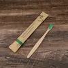 Toilet Supplies ECO Toothbrush Bamboo Toothbrushes Resuable Portable Adult Wooden Soft Bristle Charcoal Tooth Brush For Home Travel Hotel