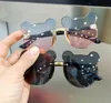 Occhiali da sole per bambini Cartoon Bear Shades Ragazzi Ragazze Occhiali Cute Kids Occhiali da sole UV400 Lenti trasparenti Senza montatura