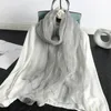 スカーフシルクウールスカーフ高級女性ヒジャーブ女性Foulard Pashminaロングビーチの箇所ショールラップヘッドバンド春暖かいバンダナ