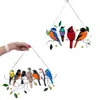 크리 에이 티브 여러 가지 빛깔의 새 와이어 높은 스테인드 장식 장식 조류 시리즈 합금 장식품 펜던트 홈 장식 선물
