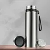 Thermos en acier inoxydable double de grande capacité de 700/1000/1200 ml pour la tasse isolée de fiole à vide de thé avec la bouteille thermo d'infuseur de thé 210809