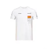 F1 Formula One Racing Suit 2021 Fans Series Racing Suit Short Sleeve T-shirt Team Suit Customized Casual Round Neck Quick-drying T246t