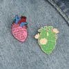 European Heart Series Flower Brooches Letter Alloy Paint Cowboy Badge Accessories Women Men Enamel Love Collar Bags Pins Jewelry W245v