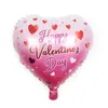 18 pouces Happy Valentine's Day Decor coeur feuille d'aluminium ballons mariage anniversaire fête d'anniversaire ballon décorations cadeau romantique