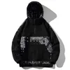 Herbst Übergroße Schwarze Jacke Mode Japanische Harajuku Mit Kapuze Mantel Windjacke Streetwear Männer Kleidung Oberbekleidung Männlich Plus Größe 211126