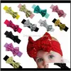 Infant Girls Big Sequin Bows Bandeaux pour enfants Band Bowknot Glitter Head Wrap Q4Rci Wkosz