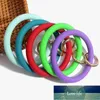 JUST FEEL Mode Weiche Silikon Schlüsselanhänger Für Frauen Mädchen Kreis Armband Schlüsselbund 2019 Multiful Schlüsselanhänger Zubehör Großhandel