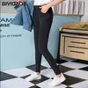 BIVIGAO's Autumn Labeling Jeggings Skinny Slim Worn Ripped Hole Jeans Leggings For Women Pencil Pants Plus Size 210629