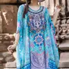 Bohemian Gedrukt Vrouwen Caftan Beach Jurk Badpak Cover Up Summer Tuniek voor Vrouw Beachwear Robe de Plage Kaftan # Q741 210420