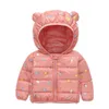 1-5Y Kinderen Winter Ultra Licht Katoenen Jas Baby Kids Herfst Jas Meisjes Kleding Hooded Bovenkleding Jongen Snowsuit Kind Bovenkleding H0909