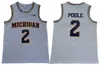 NCAA Michigan Wolverines 5 Jalen Rose Jersey Chris Webber 4 Juwan Howard 25 1 Charles Matthews 2 Jorda Poole College Basketball Jaune Hommes