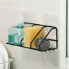 Badrumshylla Kök Sink Lim Förvaring Rack Sponge Organizer Dusch Väggkorg Verktyg Cykling Kepsar Masker