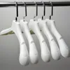 Clothes Hangers for Coats Garment and Fur Cloth Holders Thick Wide Shoulder White Plastic Storage Racks RH1680