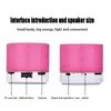 Nieuwe Mini Draagbare Bluetooth Speaker Car Audio A9 Dazzling Crack LED Draadloze Speaker Subwoofer Speakers Tf-kaart USB Opladen UF128