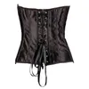 Gothic Stempunk Loversust Bustiers Black Loversust Corsets Передняя сталь Бусы PU Кожаные талии Обучение Корсеты 211208