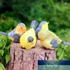 4ピースの樹脂鳥の飾りミニ像の家庭菜園の彫刻像創造的な鳥の装飾的なアートクラフトヤードの飾り工場価格の専門のデザイン品質最新のスタイル