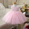 2021 дети TUTU день рождения Princess Party платье для девочек младенческие кружевные детские подружки невесты элегантное платье для девушки детские девушки одежда G1129