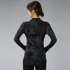 Dames sportkleding ritssluiting snel droge sportjack uit het versleten yoga gym professionele polyester sneeuwloopkleding