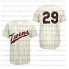 Retro baseballtröja Minnesota The Home Jerseys 9 Marwin Gonzalez 29 Rod Carew