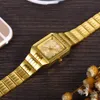 Relógios de aço inoxidável de ouro mulheres relógio de luxo relógio relógio de pulso reloj mujer relogio feminino feminino pulseira 8808