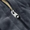 Vinter tjock fleece väst män mode v nacke ärmlös mens bomull midjajacka slim varm hommes veste chaqueta homebre svart 210524