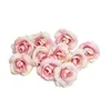 Decorative Flowers & Wreaths 50pcs Cloth Lightweight Craft Artificial Flower Head Mini Wedding Decoration Portable Reusable Fake Rose DIY Fl