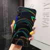 Renkli Gökkuşağı Lazer Ayna Telefon Kılıfları Için Xiaomi Redmi Not 10 9 Pro 10 S 9 S 8 MI POCO X3 PRO NFC M3 Yumuşak Arka Kapak