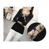 Koronkowa Wiosna Haft O-Neck Rhinestone Swetry Kobiety Sexy Mesh Hollow Out Autumn Swetry Soft Tops Lady Długie Rękawki Zwoleniem X0721