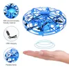 Mini Helicopter RC UFO Drone Aircraft Hand Sensing Infrared Quadcopter Electric Induction Flying Ball Plane Toys for Children 211104