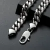 Stainless Steel Cuban Link Chain Necklace Silver Mens Necklaces Hip Hop Jewelry 6/8/10/12mm