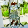 15,7 cala szklanego perkolatora wody Bongs Hakahs Perc Perc Rura dymowa Klein Retil -Recler Dab Rigs z miską 18 mm