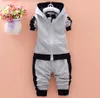 Neonato Neonato Abbigliamento Set di T-shirt a maniche lunghe + Pantaloni 2 PZ Suit Bambini Brand Brand Cotton Infant Girl Dress Bebes Tracksuit Jogging